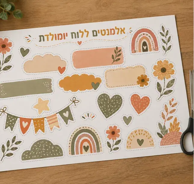 לוח יומולדת. אלמנטים
