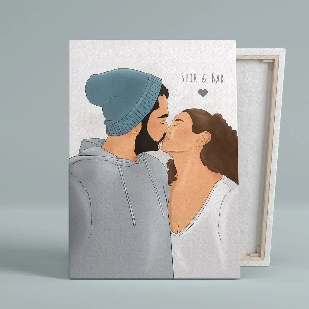 2 דמויות קנבס 20x30 ס״מ