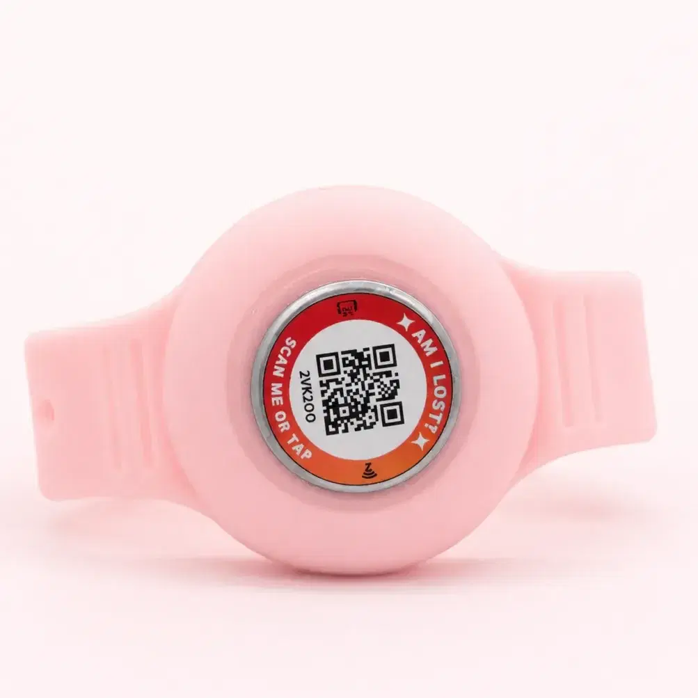 צמיד אירטאג ורוד כולל תגית זיהוי NFC לא כולל אירטאג