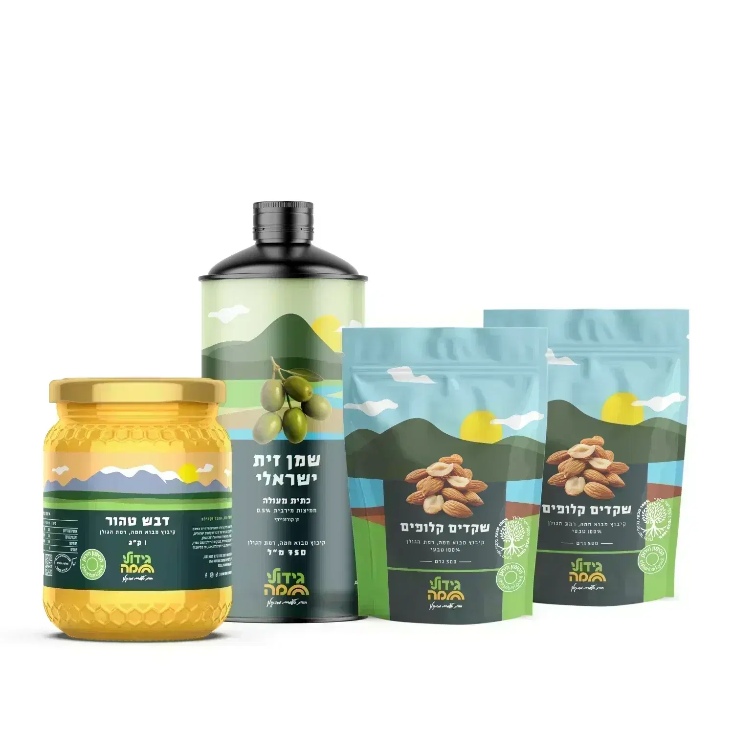 מארז מתנה עם דבש 1 ק״ג