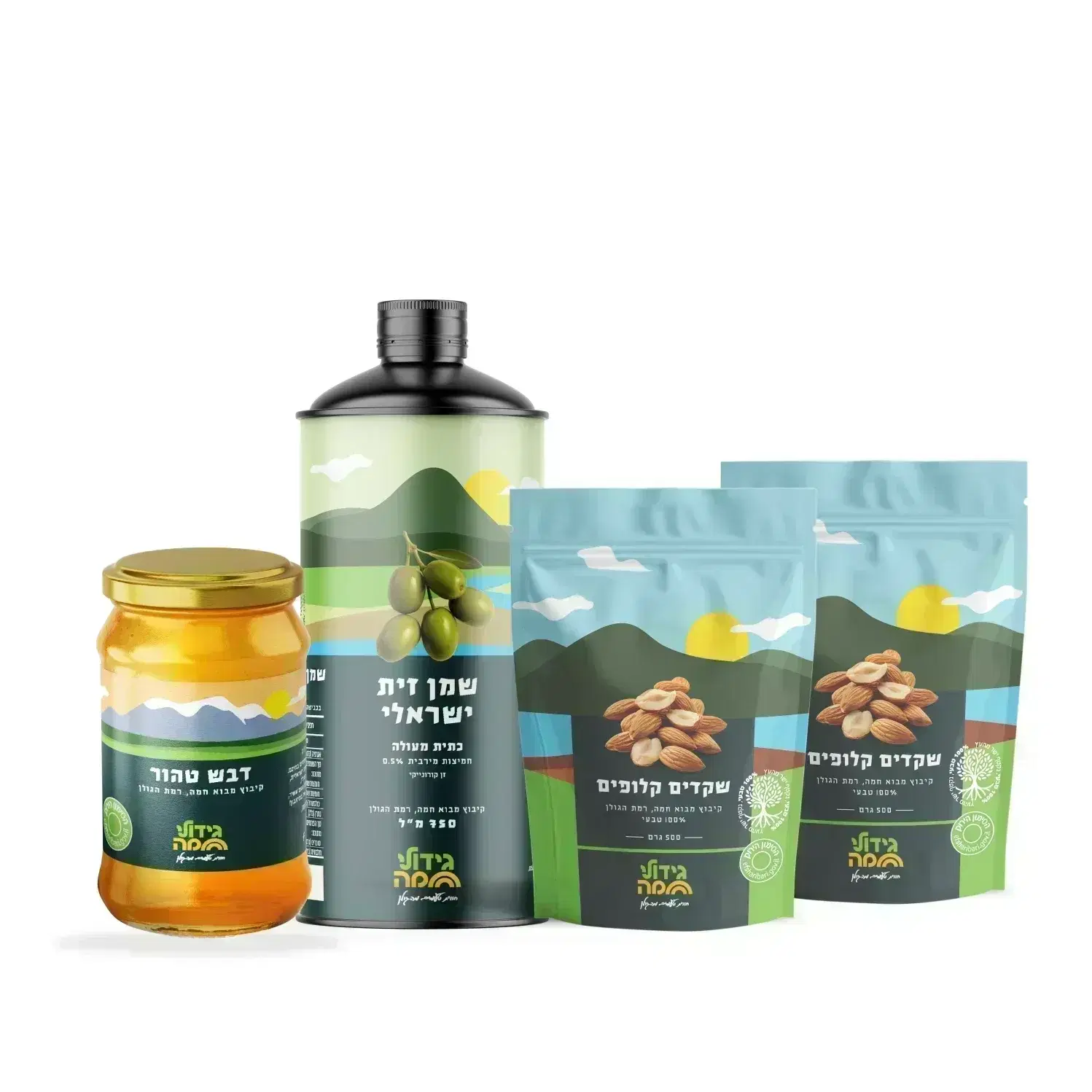 מארז מתנה עם דבש 0.5 ק״ג