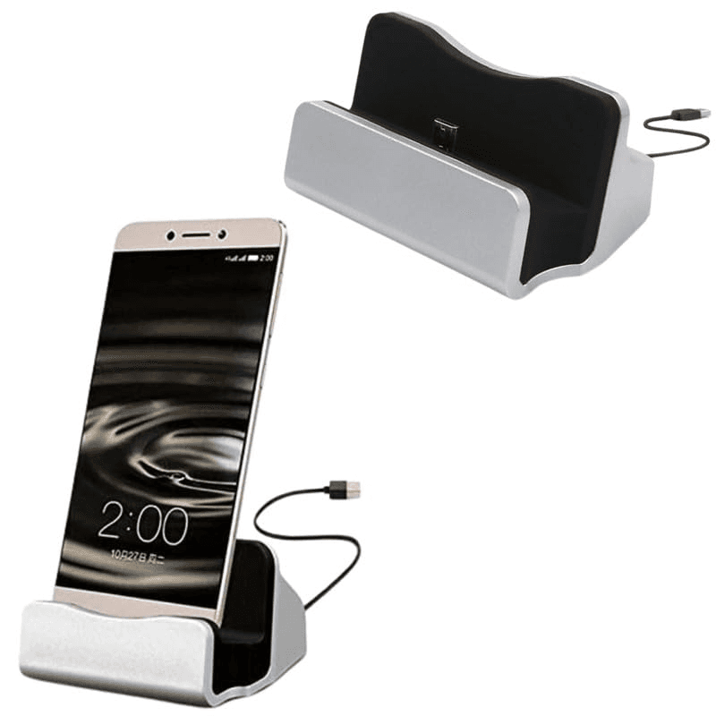 עמדת עגינה USB  וראש מטען USB עם שתי כניסות כולל כבל USBTYPEC אינה מתאימה למגני ארנק
