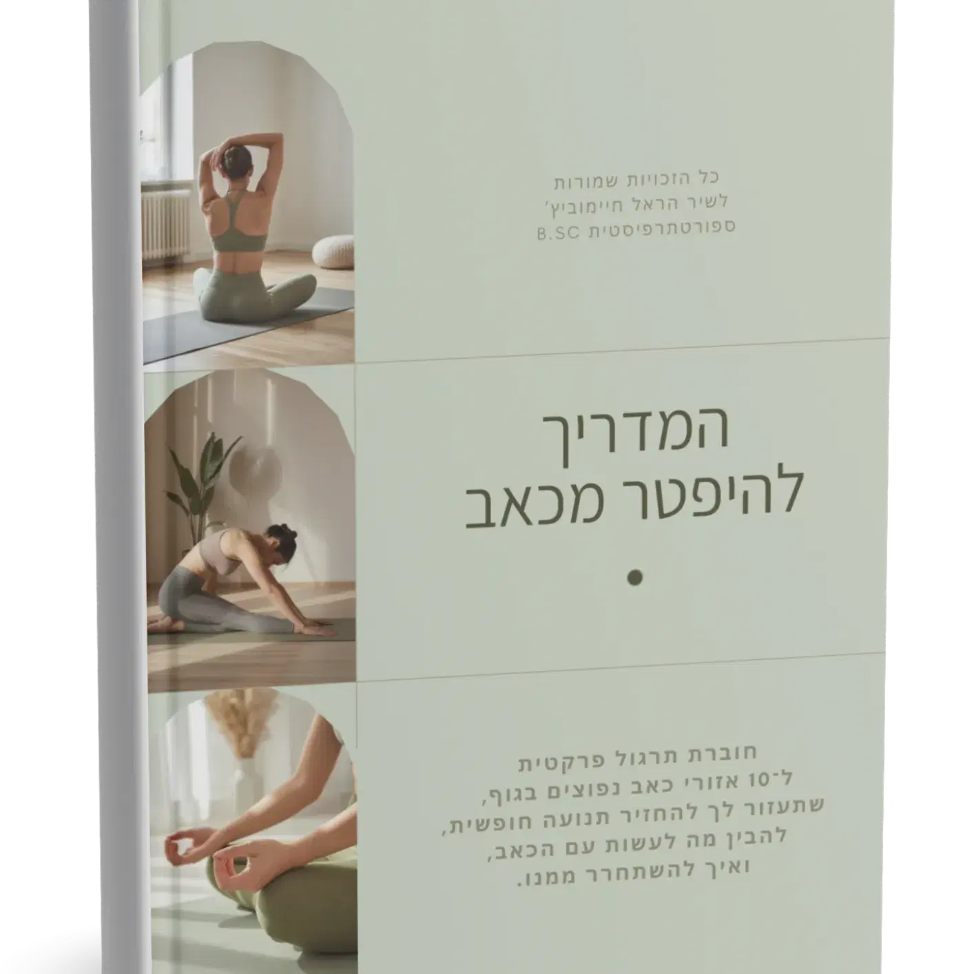 המדריך להיפטר מכאב
