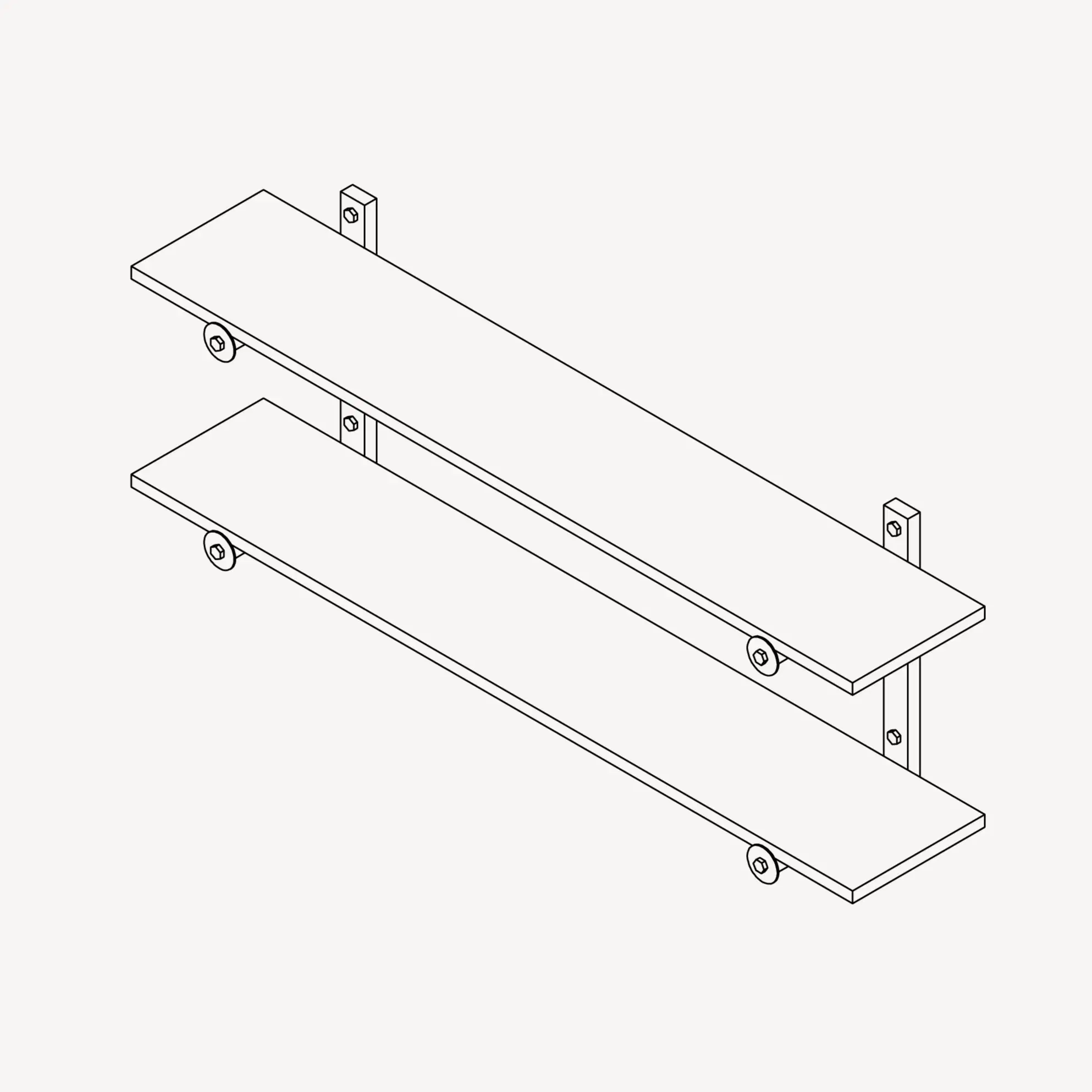 מדף שייבה כפול