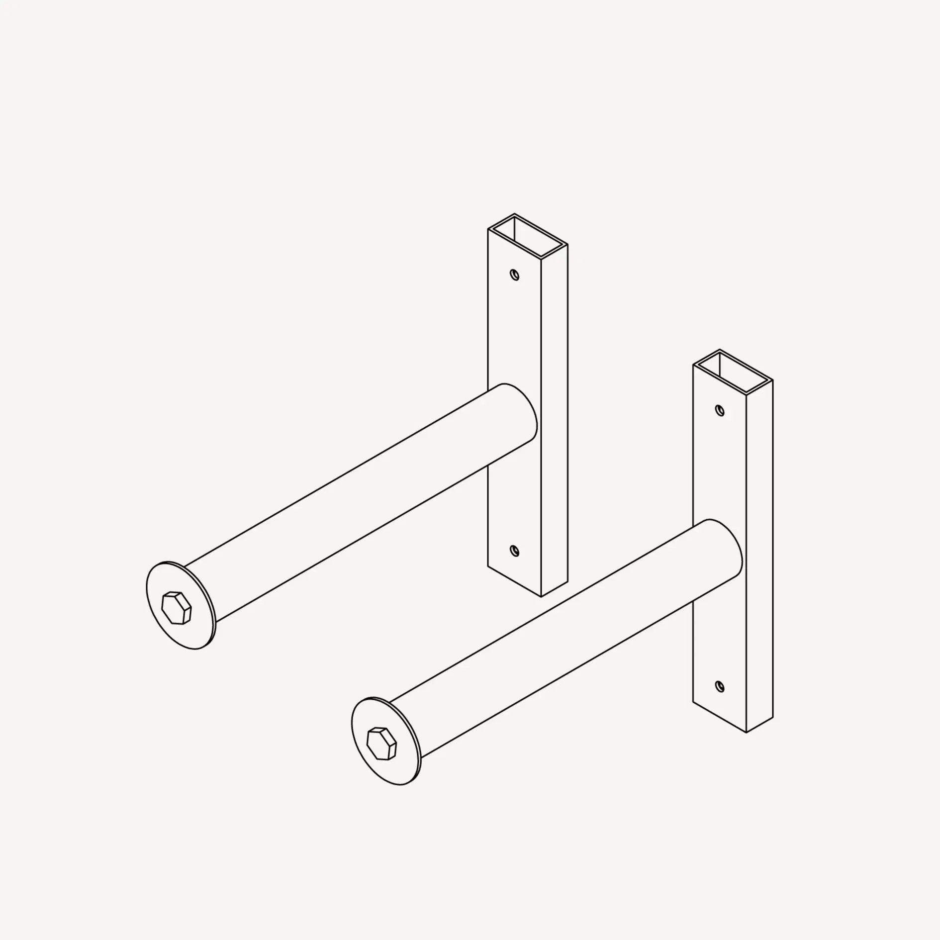 זוג מחזיקי מדף