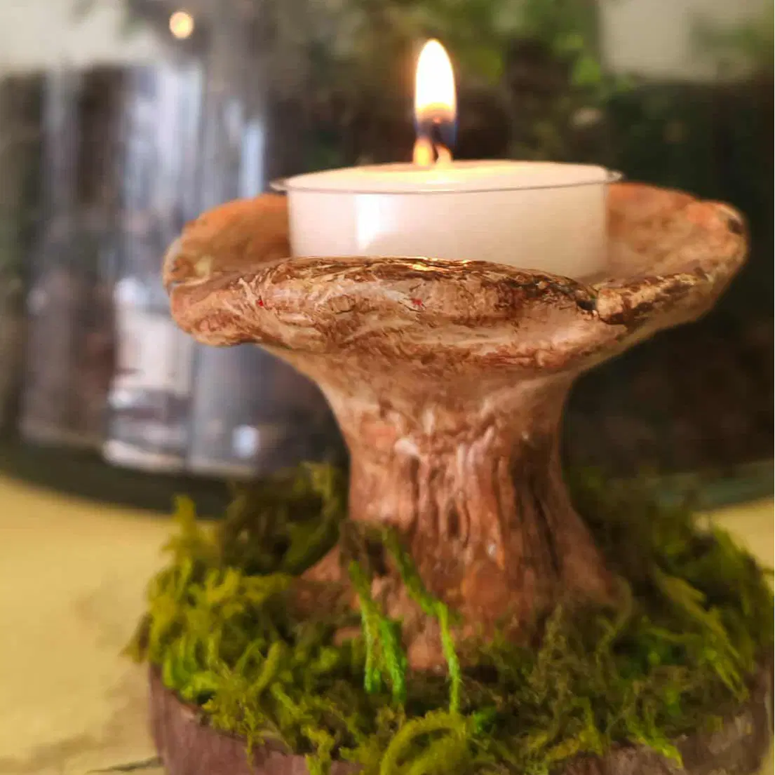 פמוט פטריה חימר פולימרי