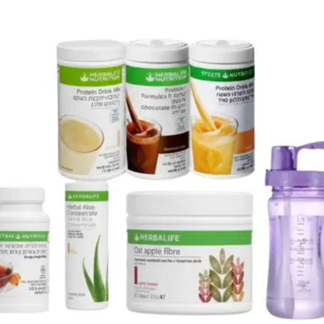 תוכנית גולד לירידה במשקל - כולל 2 שייקים, 1 אבקת חלבון, סיבים תזונתיים, תה בוסט, אלוורה,שייקר,כף מדידה,בקבוק ליטר