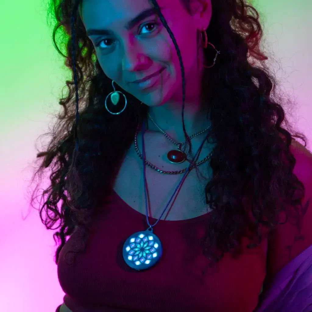תליון לילום ירוק-טורקיז