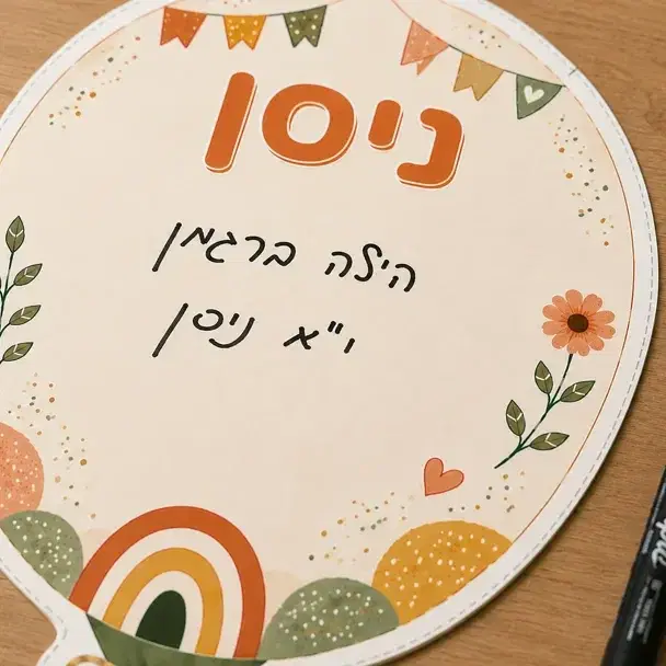 לוח יומולדת - חודשים עבריים