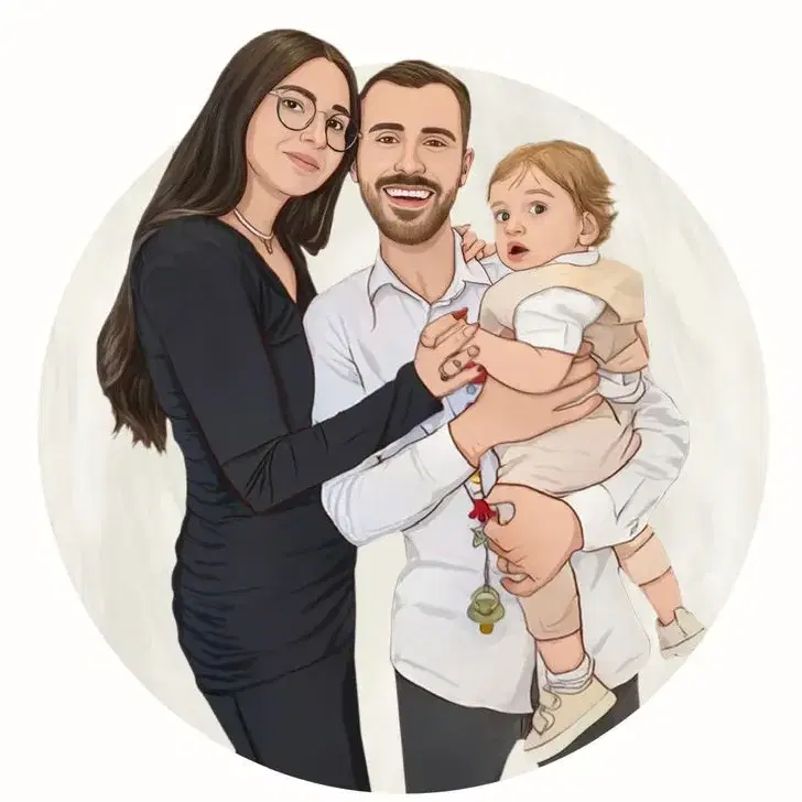 3 דמויות צבעוני קובץ במייל