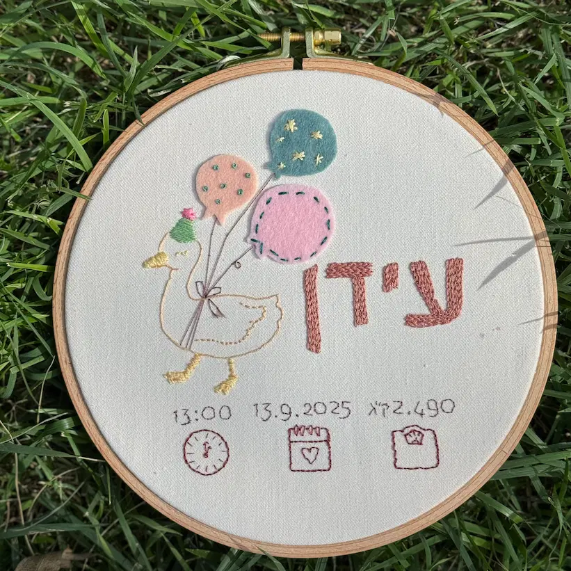 תעודת לידה בעיצוב אישי