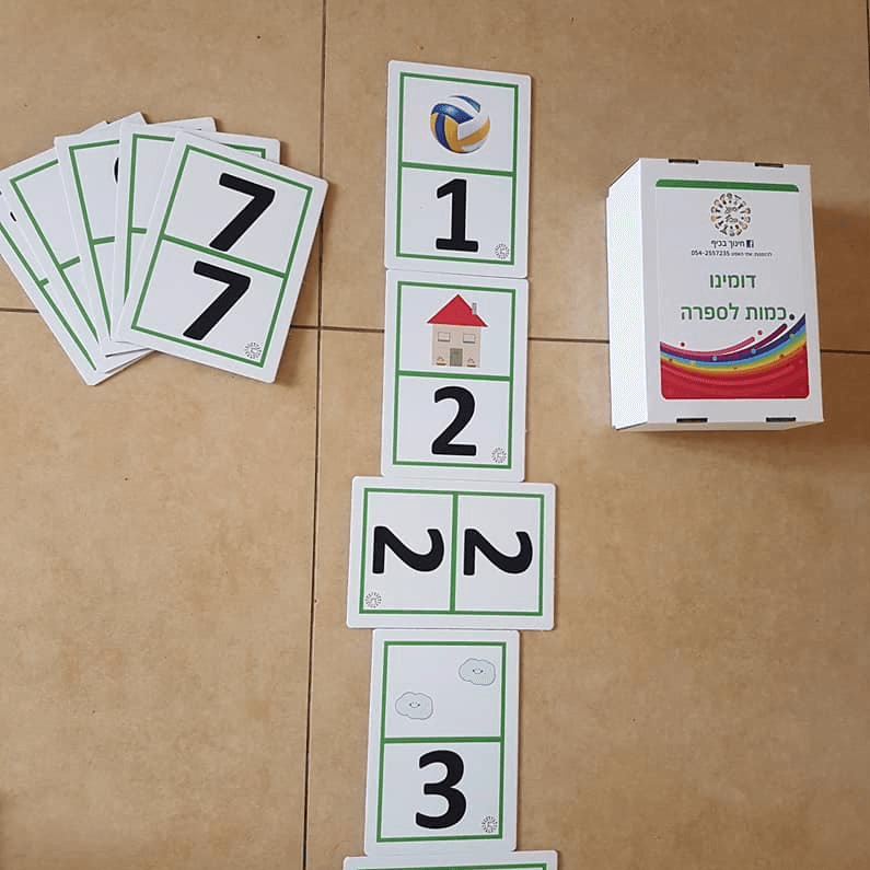 דומינו ריצפה ספרה לכמות