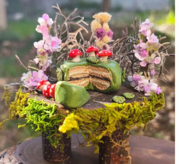 עוגת יער פטריות עוגת יער פטריות