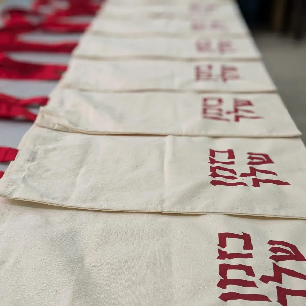 תיק בד הדפס ידני